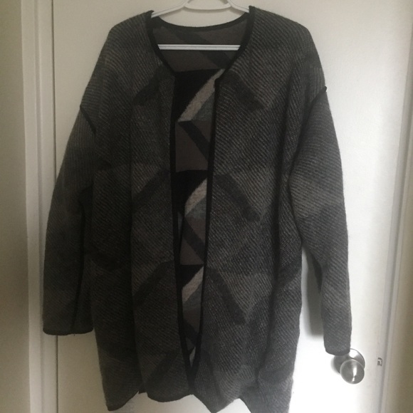 Les Copains Reversible Open Front Cardigan - Picture 5 of 6